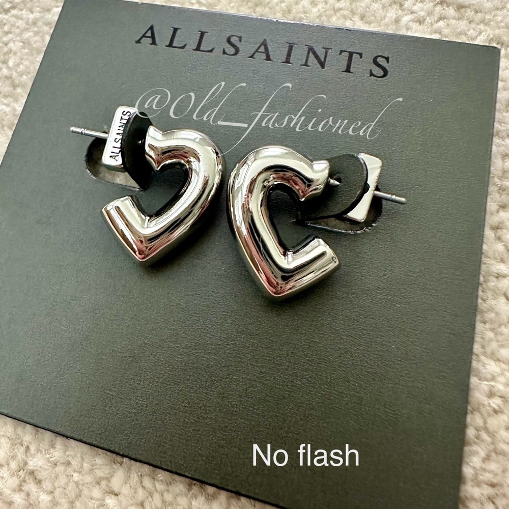 ALLSAINTS Heart Earrings - Picture 5 of 8
